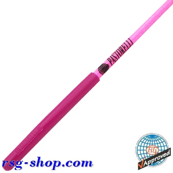 Stab 60cm Pastorelli Glitter Pink Fluo Grip Raspberry FIG Art. 04579